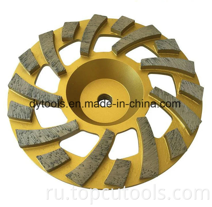 Высококачественное колесо с бриллиантовым шлифованием для измельчения каменного материала